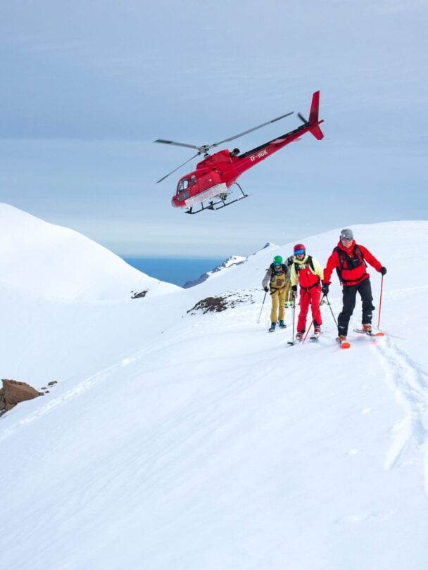 Iceland heli skiing adventure