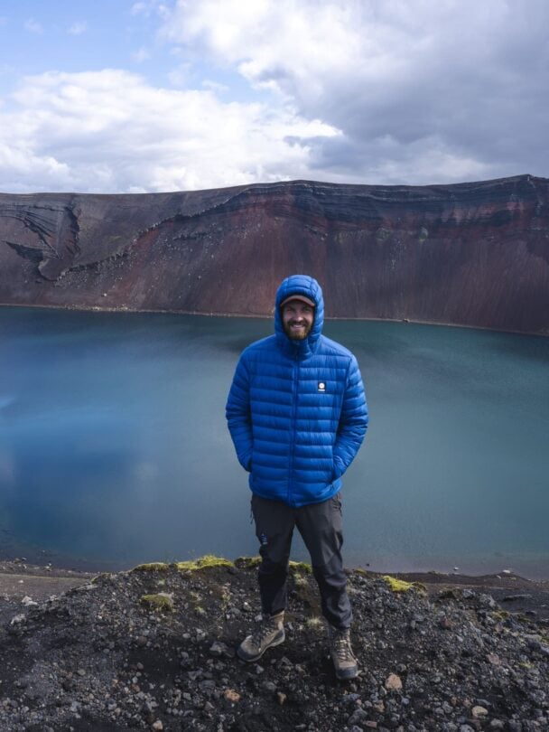 Landmannalaugar Iceland hiker