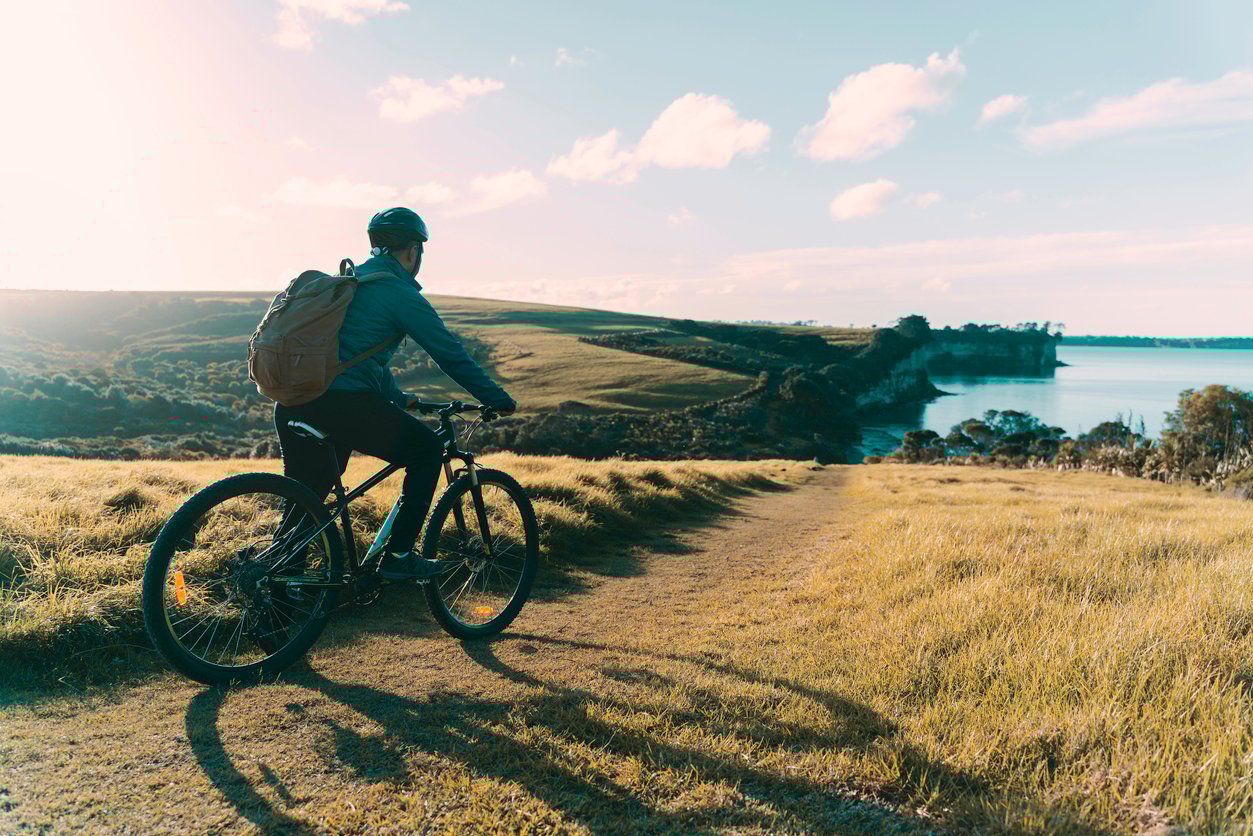 Professional Cyclist cycle on the field